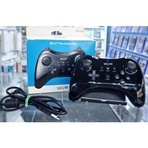 WiiU Pro Kontroller Fekete (WUP-005) használt dobozos