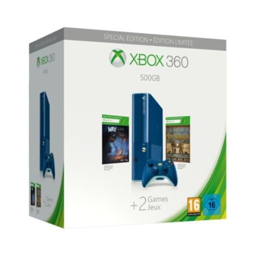 Xbox360 E Kék 500Gb Használt dobozos