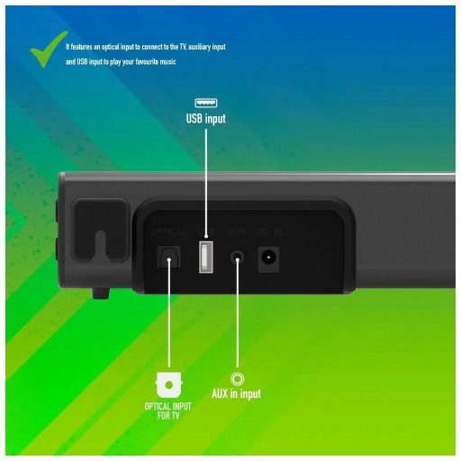 NGS Soundbar Subway 40W Bluetooth fekete