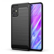 Samsung S20 Carbon mintás fekete tok