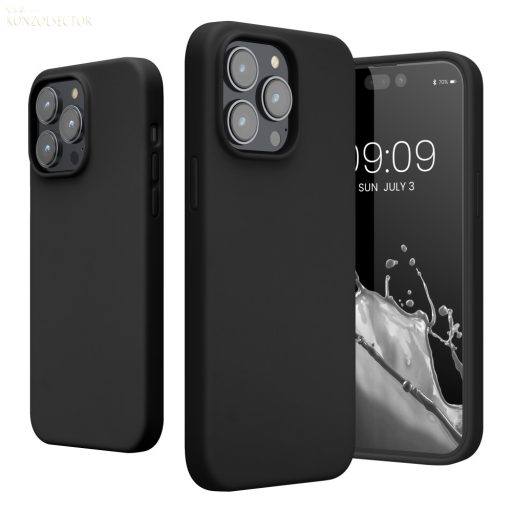 iPhone 14 PRO szilikon tok fekete