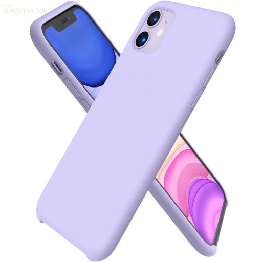 iPhone 11 szilikon tok lila