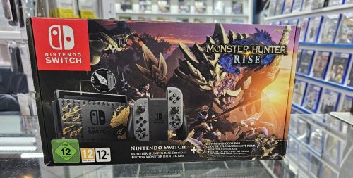 Nintendo Switch V1 Monster Hunter Rise Kiadás Dobozos 256Gb-os SD kártyával