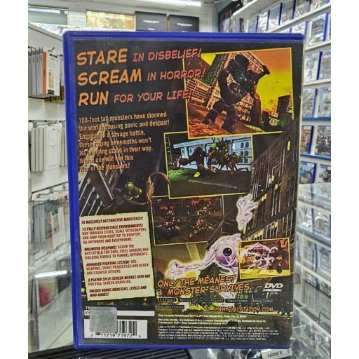 Ps2 War of the Monsters (nyomtatott boritós)