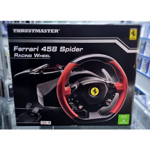 XboxOne Thrustmaster Ferrari 458 Spider Racing USB Kormány használt dobozos