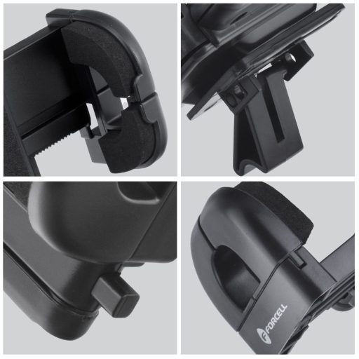 Forcell F-grip telefontartó párnázott belső rész fekete