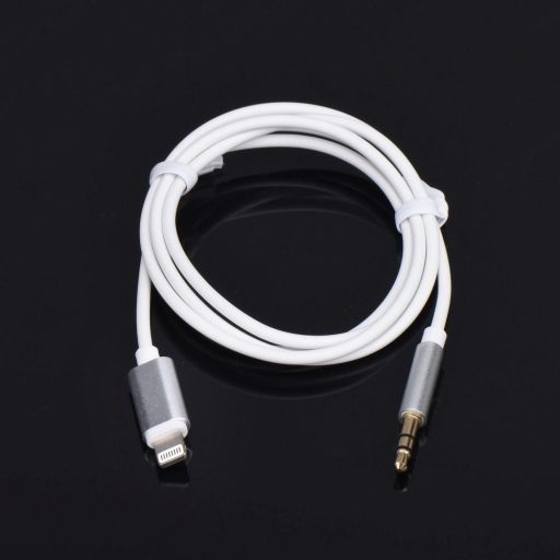 AUX kábel Lightning  - Jack 3,5 mm  fehér