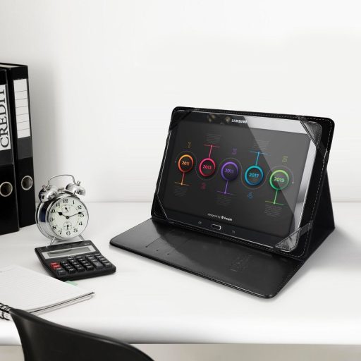 Blun Tablet univerzális mappa tok fekete 10" col-os
