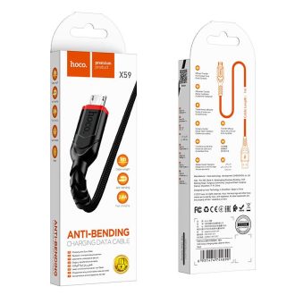 Hoco USB A - Micro USB kábel 2,4A 3 m