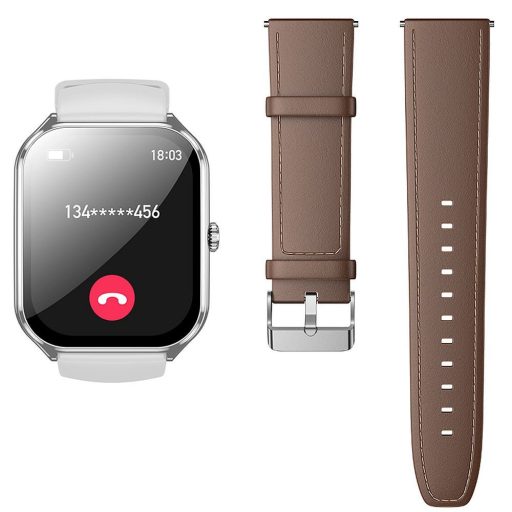 Smartwatch Hoco 1,96" AMOLED Kijelzővel és hívás funkcióval Ezüst színben