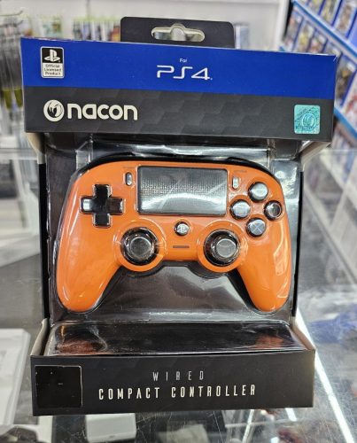 Ps4 Nacon Wired Compact Vezetékes Kontroller  Narancssárga
