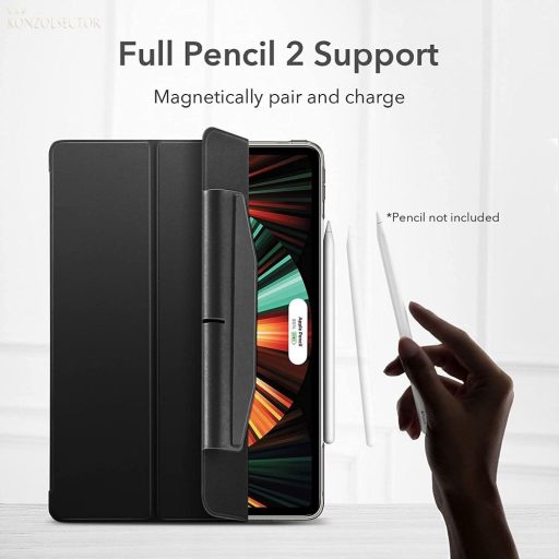 ESR Ascend Trifold tok  iPad Pro 12,9 5th gen (2022-2021) fekete