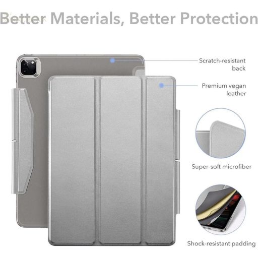 ESR Ascend Trifold tok  iPad Pro 12,9 5th Gen(2022-2021) szürke