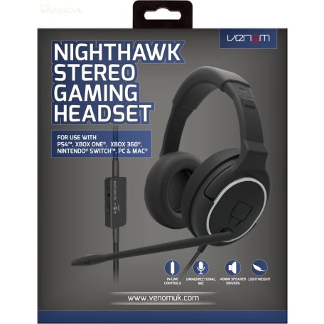 Ps4 Venom Nighthawk Stereo Gaming Headset