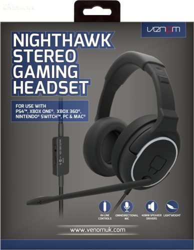 Ps4 Venom Nighthawk Stereo Gaming Headset