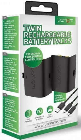 XboxSeries/Xboxone dupla akkumulátor fekete