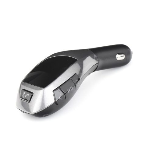 Bluetooth FM Transmitter + USB olvasó + memóriakártya olvasó X5 fekete ezüst