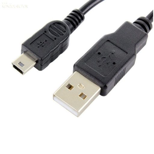 Adatkábel Mini USB - USB 2 méter fekete