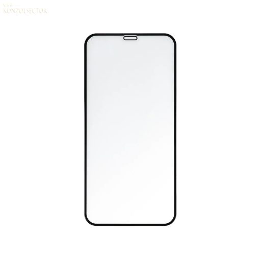 iPhone 11 Pro Max / XS Max előlapi üvegfólia edzett, hajlított, fekete keret