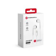   Forcell HR-ME25 - stereo fehér headset - Lightning-iPhone csatlakozóval