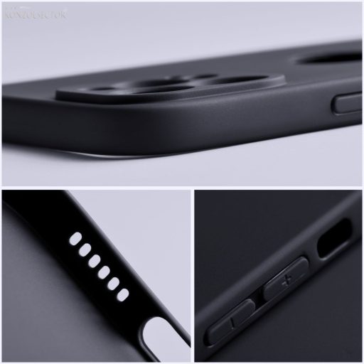 Kemény műanyag tok SAMSUNG Galaxy S23 Ultra-hoz fekete színben
