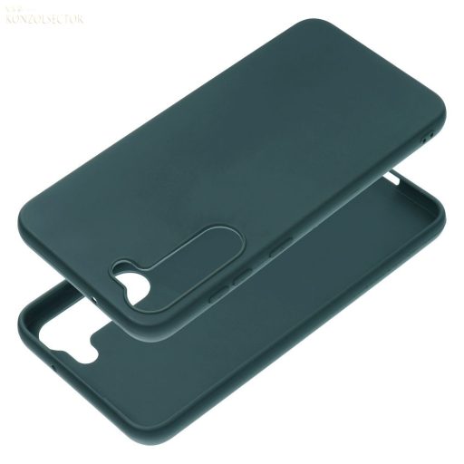 Samsung Galaxy S23 PLUS Sötét zöld Matt szilikon tok