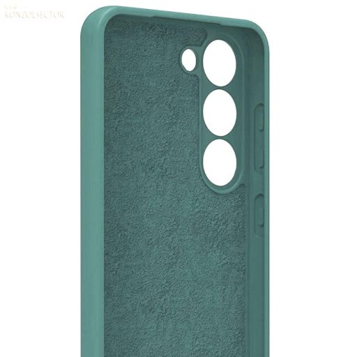 Samsung Galaxy S23 PLUS Sötét zöld Matt szilikon tok