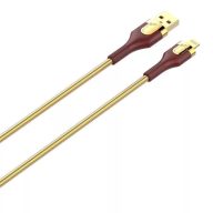   LDNIO LS681 USB-A - Lightning kábel 30W 1m barna-aranyszínű 