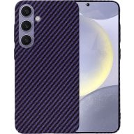 Samsung Galaxy S24 Plus Carbon mintás FiberShell lila tok