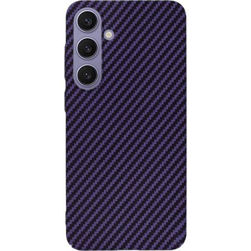 Samsung Galaxy S24 Plus Carbon mintás FiberShell lila tok