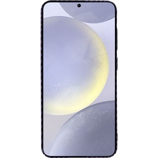 Samsung Galaxy S24 Plus Carbon mintás FiberShell lila tok