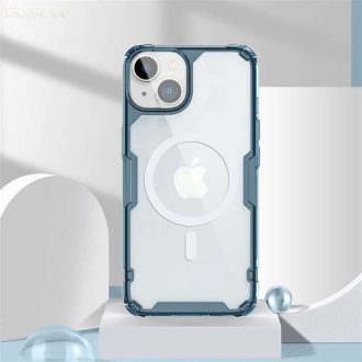   Apple iPhone 14 Pro Nillkin Nature TPU Pro Magsafe Hátlap kék keretben