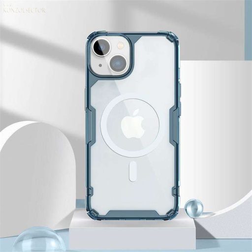 Apple iPhone 14 Pro Nillkin Nature TPU Pro Magsafe Hátlap kék keretben