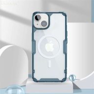   Apple iPhone 14 Pro Max Nillkin Nature TPU Pro Magsafe Hátlap - Sötétkék kerettel