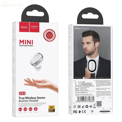 HOCO Bluetooth fülhallgató Mia mini E54 fehér