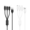 HOCO 3in1 töltőkábel USB A - Lightning / Micro USB / Type C 2A X74 1m fehér