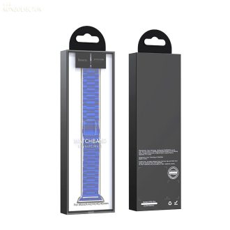   HOCO WA10 szíj Apple Watchhoz 42/44/45/49mm Grand metal kék