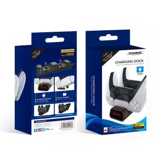  Dobe TYX-0613 Töltő Dokkoló Ps5,XSX, Switch Pro Kontrollerekhez