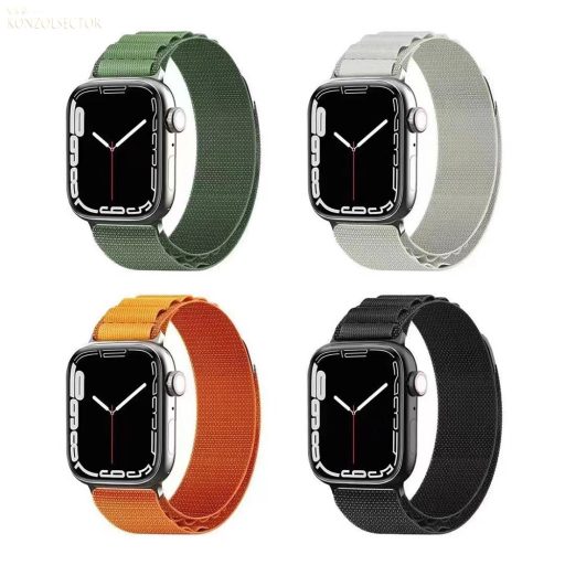 Techsuit-Applewatch-Óraszíj-fekete szövet/42/44/45/49mm