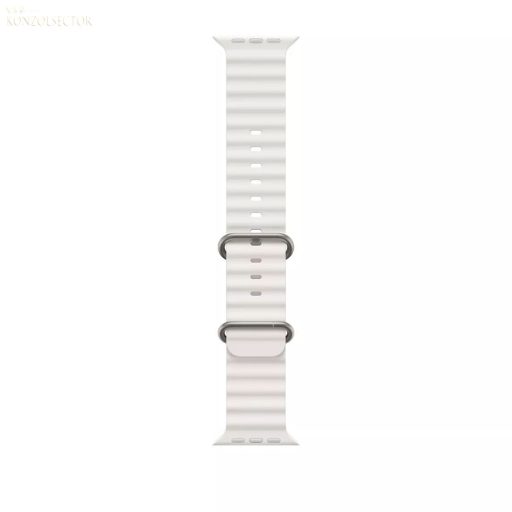 Techsuit-Applewatch-Óraszíj-Fehér bordázott szilikon/42/44/45/49mm