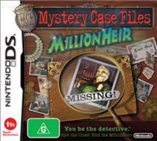 Nintendo DS Mystery Case Files MillionHeir