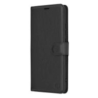   Xiaomi Redmi 13C 4G/13C 5G/Poco M6/C65 bőr hatású összecsukható telefontok fekete