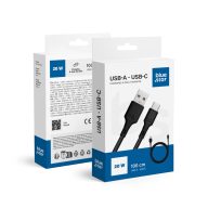   BLUE STAR 3A USB A-USB C Adat és töltő kábel 1.2 m Fekete