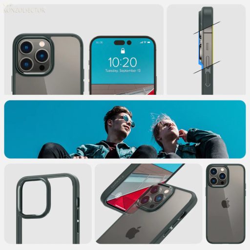 iPhone 14 Pro Spigen Ultra Hybrid tok Abyss zöld
