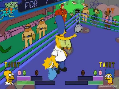 Playstation 1 The Simpsons Wrestling