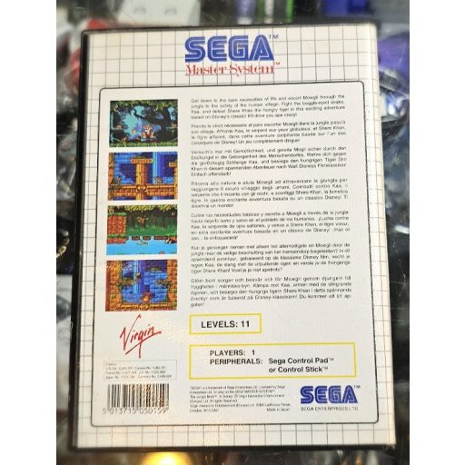 Sega Master System The Jungle Book dobozos