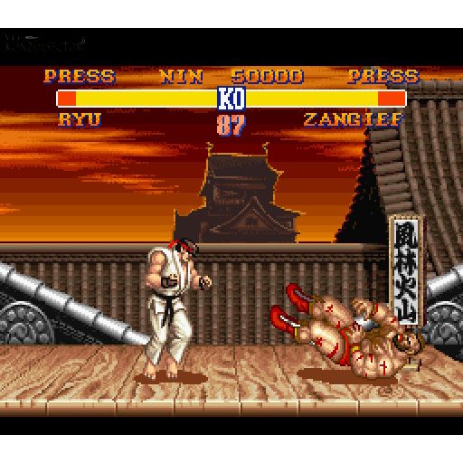 Snes Street Fighter 2 USA verzió