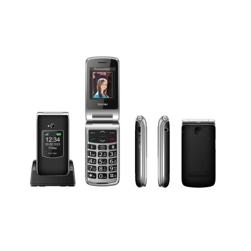 Beafon SL605 2,4" Flip Mobiltelefon FEKETE