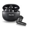 NGS Artica Hush TWS Bluetooth Headset, Fekete ANC