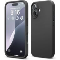 iPhone 16 szilikon tok fekete